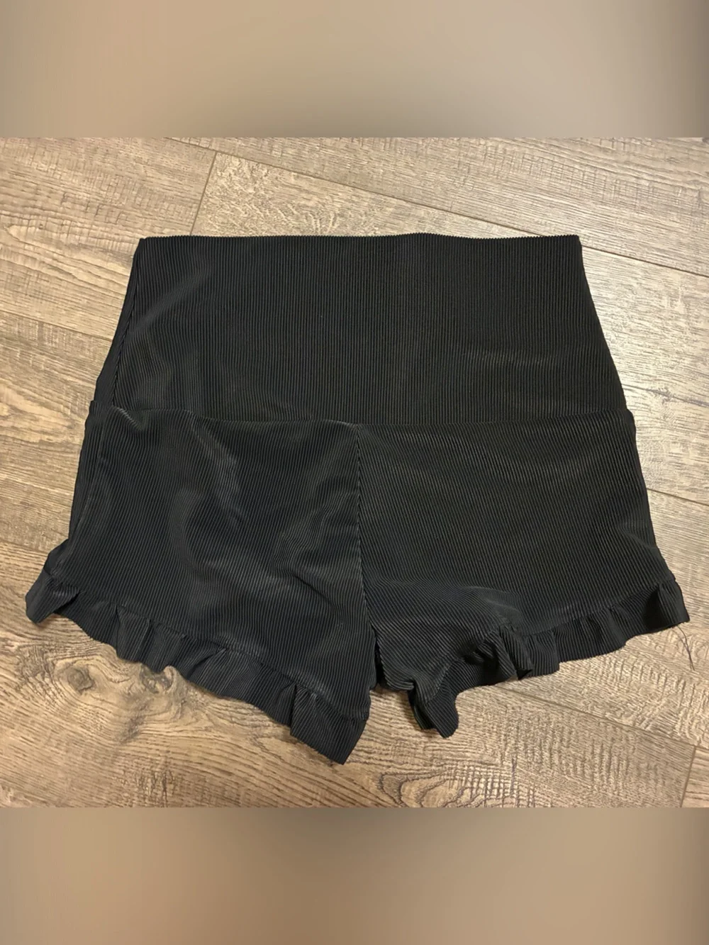 Free People + Onzie Flirty Shortie Shorts - Size: M/L - Color: Black